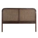 Avalon Rattan Bedhead in Honey Brown-Dovetailed &amp; Doublestitched