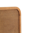 Avalon Rattan Bedhead in Light Tobacco-Dovetailed &amp; Doublestitched
