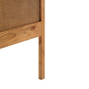 Avalon Rattan Bedhead in Light Tobacco-Dovetailed &amp; Doublestitched