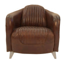 Aviator Vintage Leather Armchair-Dovetailed &amp; Doublestitched