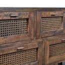 Avoca 9 Drawer Sideboard in Honey Brown-Dovetailed &amp; Doublestitched