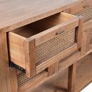 Avoca 9 Drawer Sideboard in Light Tobacco-Dovetailed &amp; Doublestitched