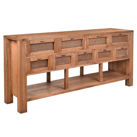 Avoca 9 Drawer Sideboard in Light Tobacco