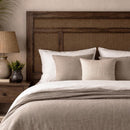 Avoca Birdeye Bedhead in Honey Brown-Dovetailed &amp; Doublestitched