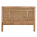 Avoca Birdeye Bedhead in Light Tobacco-Dovetailed &amp; Doublestitched