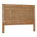 Avoca Birdeye Bedhead in Light Tobacco-Dovetailed &amp; Doublestitched