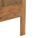Avoca Birdeye Bedhead in Light Tobacco-Dovetailed &amp; Doublestitched