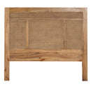 Avoca Birdeye Bedhead in Light Tobacco-Dovetailed &amp; Doublestitched