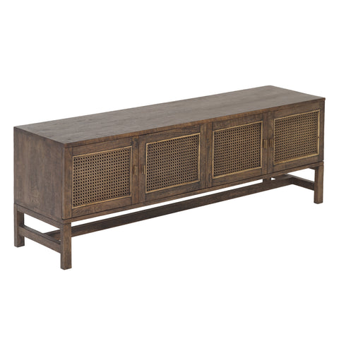 Avoca Birdeye Entertainment Unit in Honey Brown
