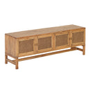Avoca Birdeye Entertainment Unit in Light Tobacco-Dovetailed &amp; Doublestitched