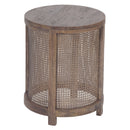 Avoca Birdeye Rattan Side Table in Honey Brown-Dovetailed &amp; Doublestitched
