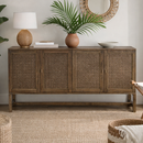 Avoca Birdeye Sideboard in Honey Brown-Dovetailed &amp; Doublestitched