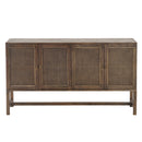 Avoca Birdeye Sideboard in Honey Brown-Dovetailed &amp; Doublestitched