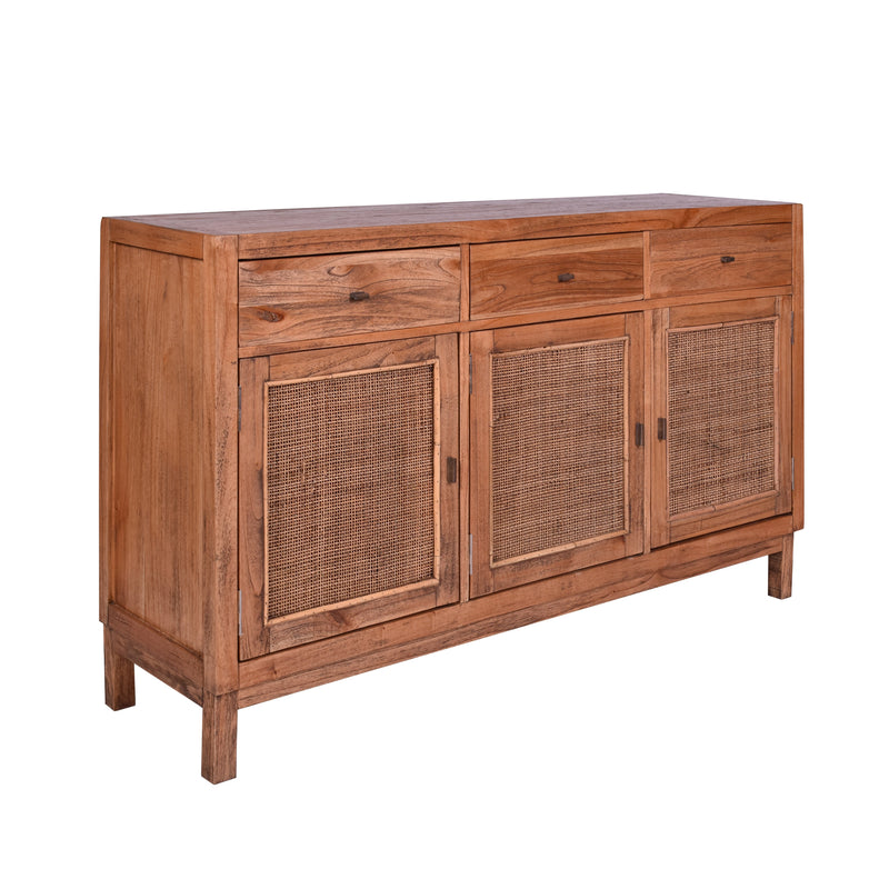 Avoca Buffet In Light Tobacco-Dovetailed &amp; Doublestitched