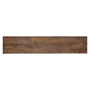 Avoca Console with Rattan Sides in Honey Brown-Dovetailed &amp; Doublestitched