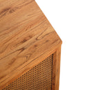 Avoca Hexagon Rattan Coffee Table in Light Tobacco-Dovetailed &amp; Doublestitched