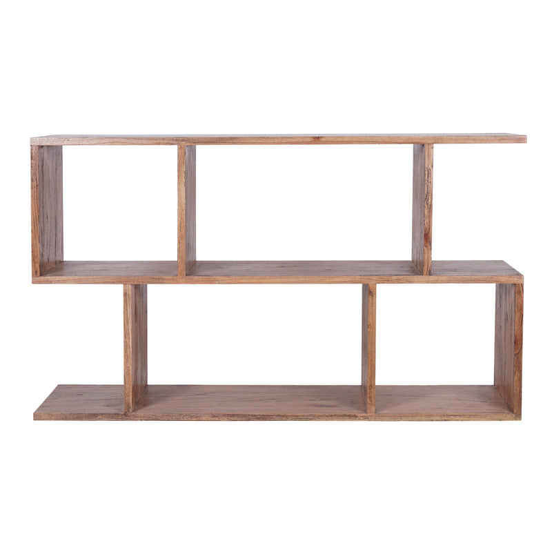 Avoca Low Bookcase in Light Tobacco-Dovetailed &amp; Doublestitched