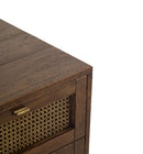 Avoca Rattan Bedside Table in Honey Brown-Dovetailed &amp; Doublestitched