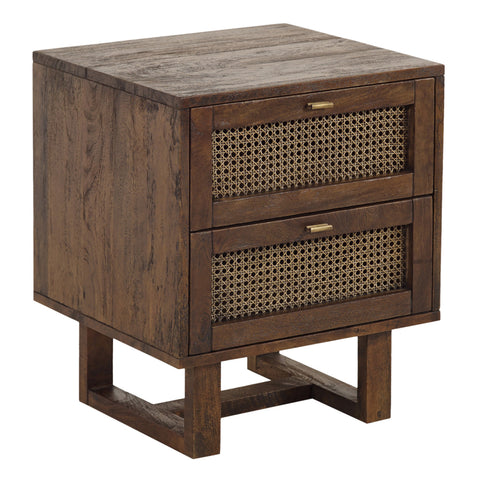 Avoca Rattan Bedside Table in Honey Brown