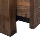 Avoca Rattan Entertainment Unit in Honey Brown-Dovetailed &amp; Doublestitched