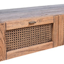 Avoca Rattan Entertainment Unit in Light Tobacco-Dovetailed &amp; Doublestitched