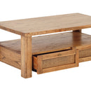 Avoca Rectangle Coffee Table in Light Tobacco-Dovetailed &amp; Doublestitched