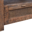 Avoca Square Coffee Table in Honey Brown-Dovetailed &amp; Doublestitched