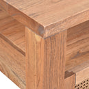 Avoca Square Coffee Table in Light Tobacco-Dovetailed &amp; Doublestitched