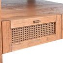 Avoca Square Coffee Table in Light Tobacco-Dovetailed &amp; Doublestitched