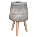 Aztec Pot With Wooden Legs 45cm-Dovetailed &amp; Doublestitched