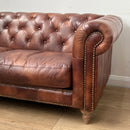 GG Leather Chesterfield 4 Seater Sofa