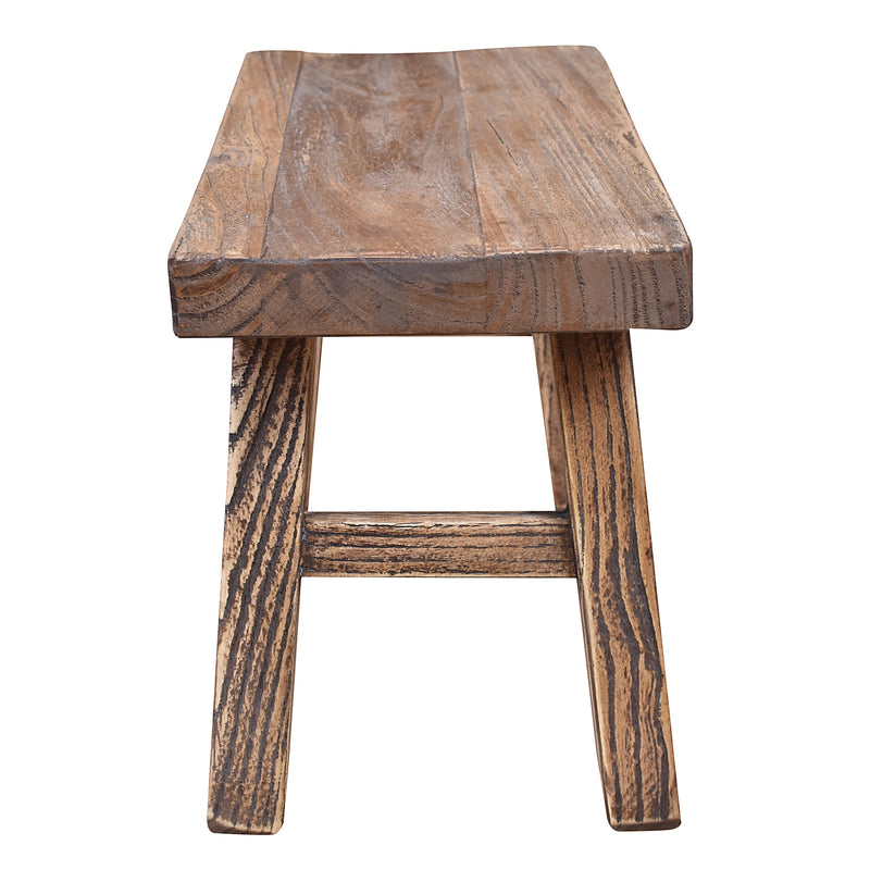 Baby Stool in Natural Elm-Dovetailed &amp; Doublestitched