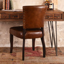 Beaufort Vintage Leather Dining Chair-Dovetailed &amp; Doublestitched