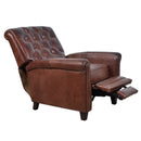Beckett Vintage Leather Recliner-Dovetailed &amp; Doublestitched
