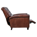 Beckett Vintage Leather Recliner-Dovetailed &amp; Doublestitched