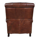 Beckett Vintage Leather Recliner-Dovetailed &amp; Doublestitched