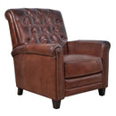 Beckett Vintage Leather Recliner-Dovetailed &amp; Doublestitched