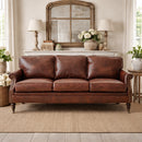 Belgrave Vintage Leather 3 Seater Sofa-Dovetailed &amp; Doublestitched