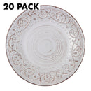 Bella Rustic Dinner Plate Cream - 20 Pack-Dovetailed &amp; Doublestitched