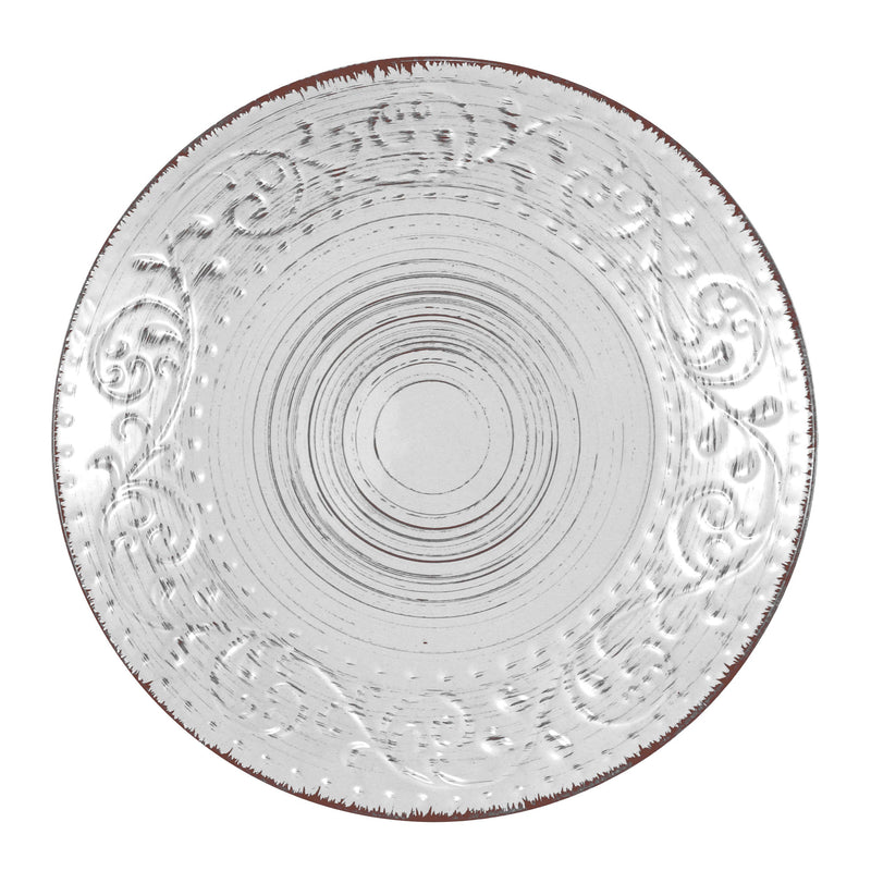 Bella Rustic Plate Set of 4 - Cream-Dovetailed &amp; Doublestitched