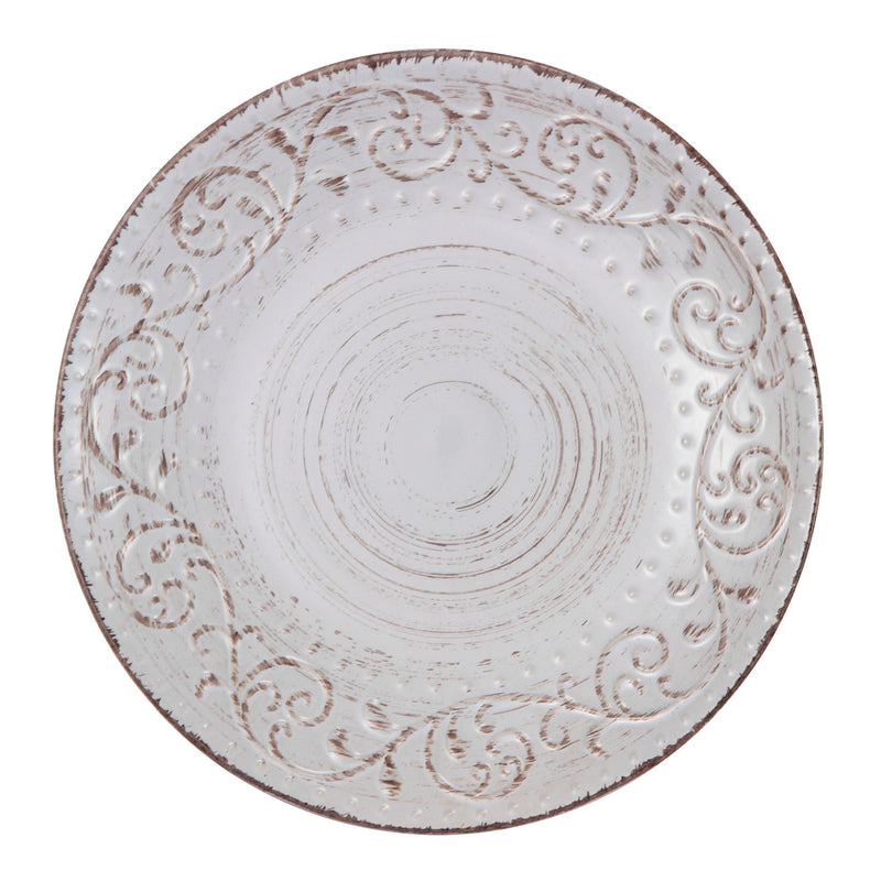 Bella Rustic Plate Set of 4 - Cream-Dovetailed &amp; Doublestitched