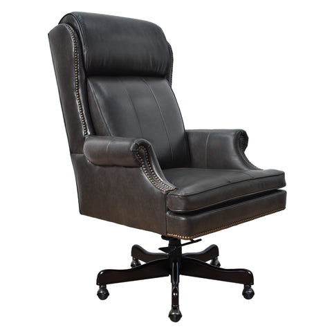 Belmont Black Leather Desk Chair