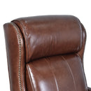 Belmont Brown Leather Desk Chair-Dovetailed &amp; Doublestitched