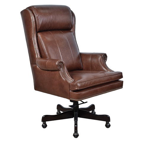 Belmont Brown Leather Desk Chair