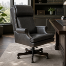 Belmont Black Leather Desk Chair