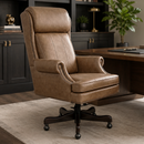 Belmont Nutmeg Brown Leather Desk Chair