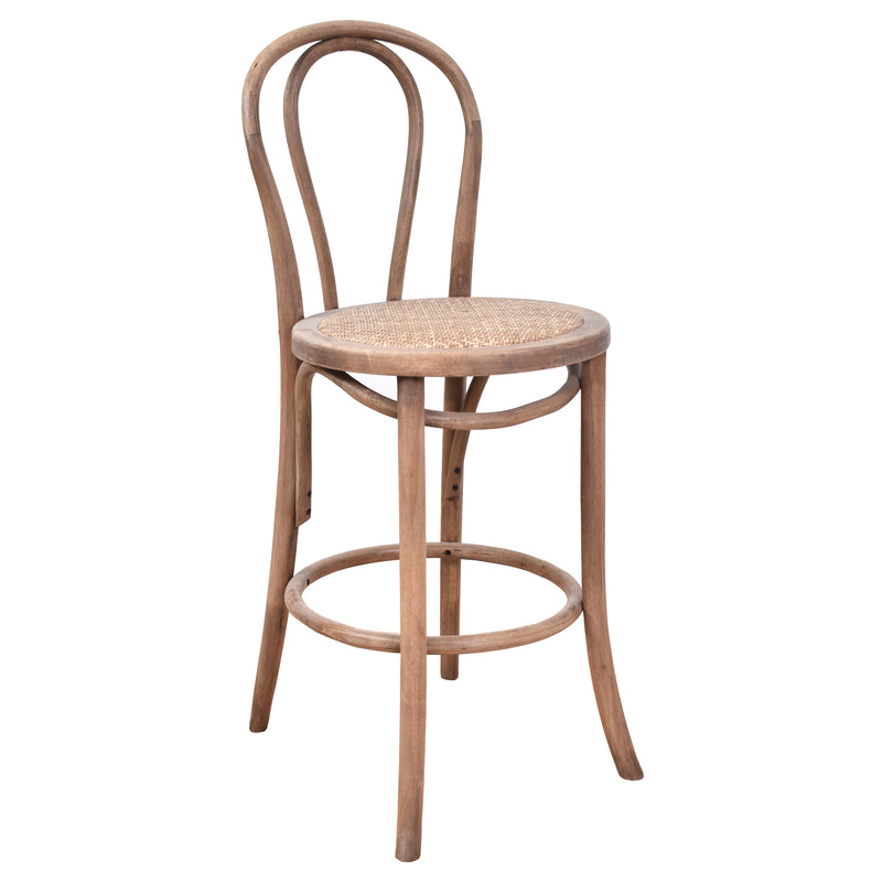 Bentwood Counter Stool Natural-Dovetailed &amp; Doublestitched