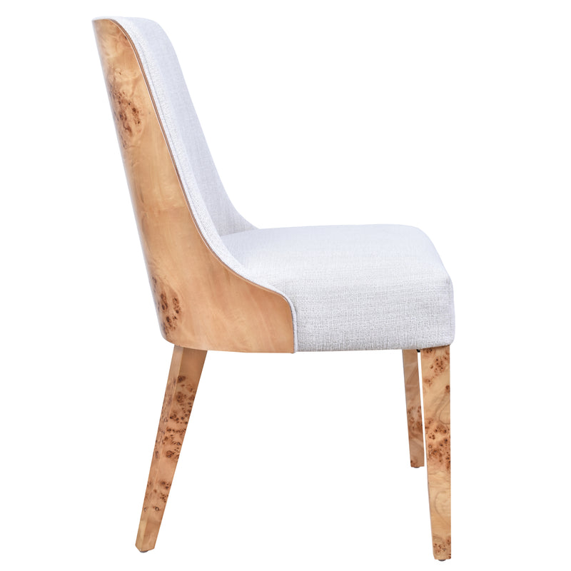 Bernadette Linen Dining Chair-Dovetailed &amp; Doublestitched