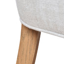 Bjorn Dove Grey Linen High Back Dining Chair Briarsmoke-Dovetailed &amp; Doublestitched