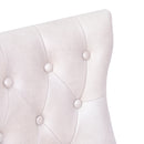 Bjorn Light Grey Leather High Back Dining Chair White Wash-Dovetailed &amp; Doublestitched